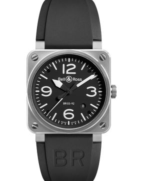 Bell & Ross Instruments  BR0392-BLC-ST certified Pre-Owned watch