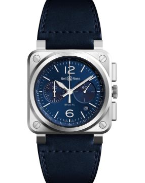 Bell & Ross Instruments BR0394-BLU-ST/SCA
