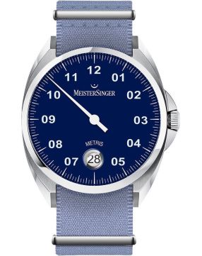 Meistersinger Metris Blue  ME908 certified Pre-Owned watch